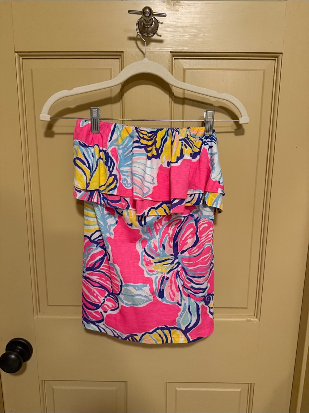 Lilly Pulitzer Pink Multi Floral Off-Shoulder Top